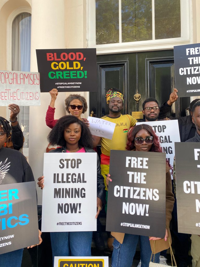 IMG 20241005 WA0035 Channel1 News Galamsey fight: Ghanaians in UK protest at High Commission