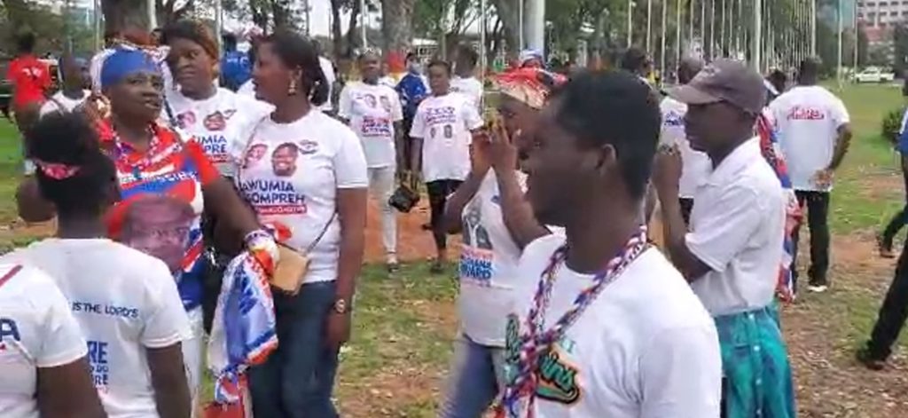 NPP support 1 Channel1 News NPP supporters storm Parliament amid tense standoff over Majority position