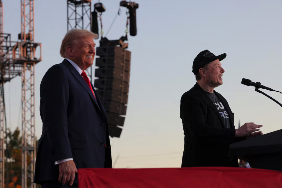 Screenshot 2024 11 13 at 08 56 29 Trump names Elon Musk to role leading government efficiency drive Reuters Channel1 News Trump names Elon Musk to role leading government efficiency drive