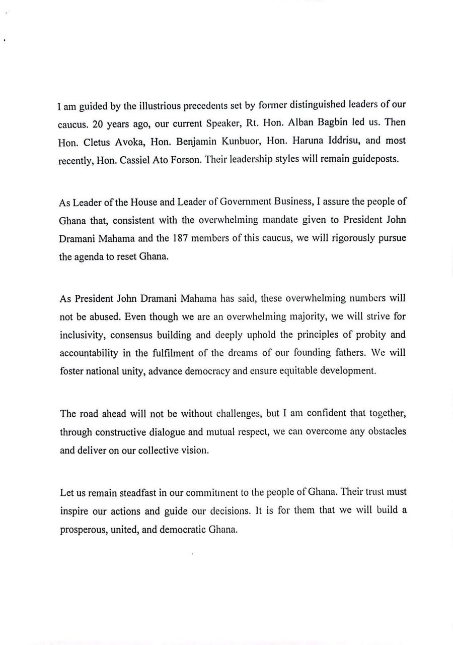 WhatsApp Image 2025 01 23 at 11.04.14 b2c7b6ef Channel1 News Mahama Ayariga named Majority Leader