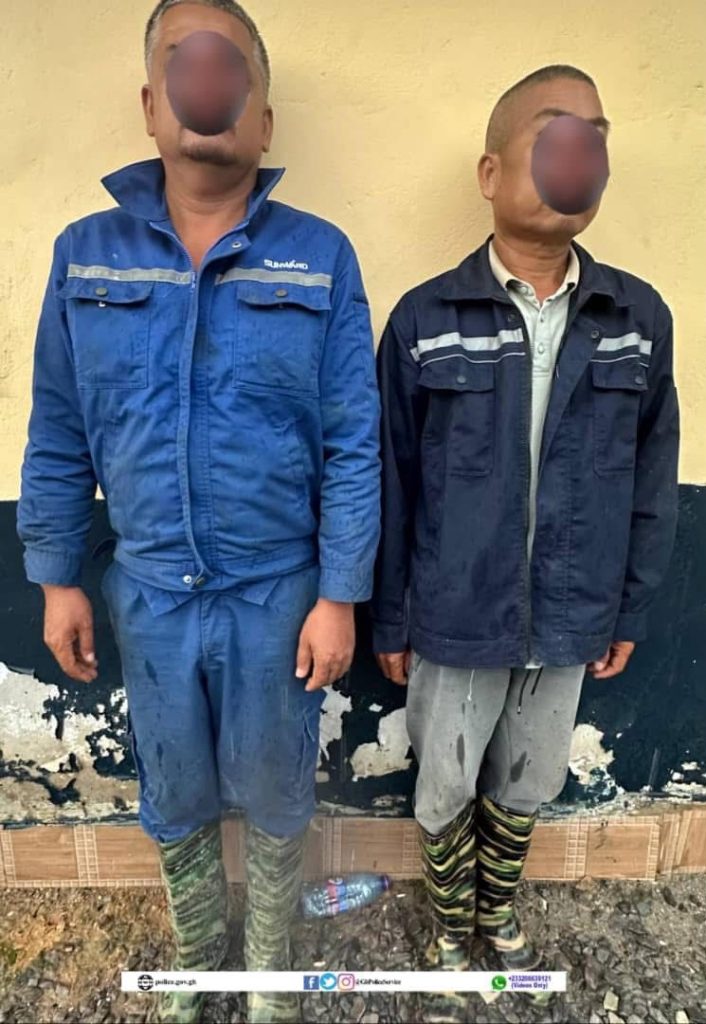W/R: 7 Ghanaians, 4 Chinese arrested for illegal mining 3 IMG 20250401 WA0023 Channel1 News W/R: 7 Ghanaians, 4 Chinese arrested for illegal mining