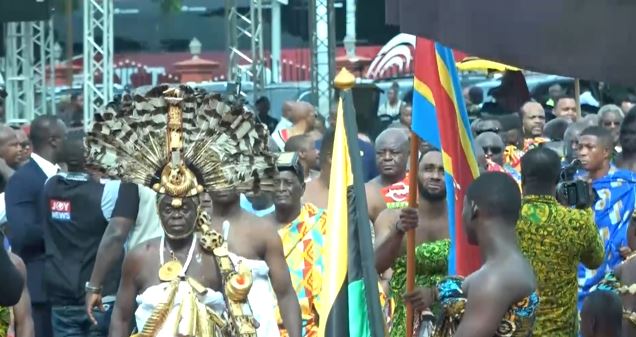Otumfour Eswatini Channel1 News Royal grandeur unfolds in Kumasi as Ashanti welcomes King Mswati III